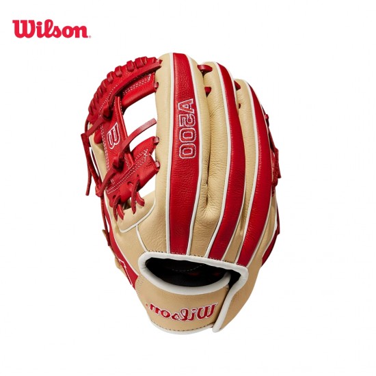 Guante de béisbol Wilson A500 de 11" wbw10089911 I guante de infield juvenil zurdo