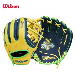 Guante de beisbol  Wilson Youth Savannah Bananas wbw10419211 I Guante de Béisbol Juvenil Oficial