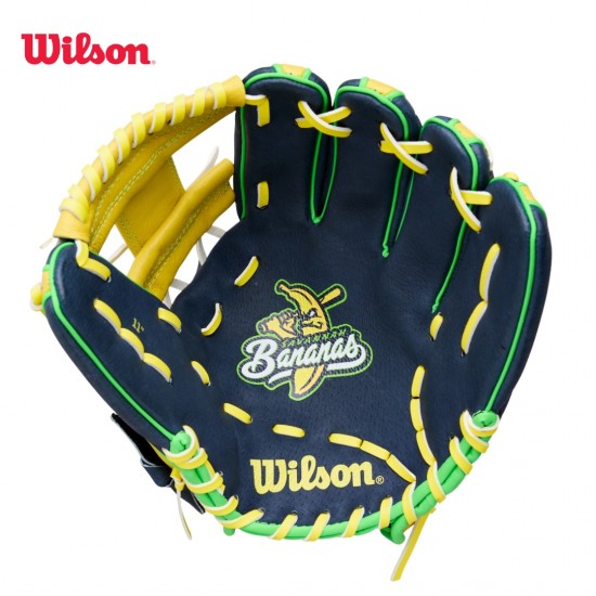 Guante de beisbol  Wilson Youth Savannah Bananas wbw10419211 I Guante de Béisbol Juvenil Oficial