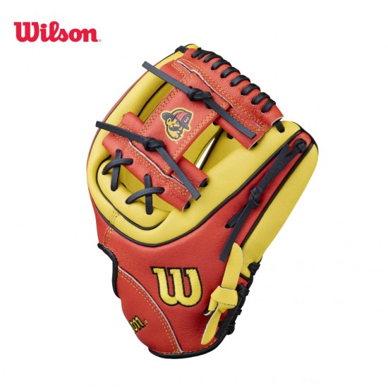 Guante de béisbol juvenil Wilson 2026 A450 bombarderos 11 pulgadas I Guante de Béisbol Ligero y Flexible