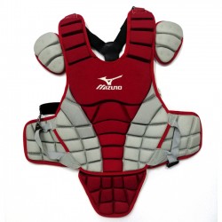 Pechera para Receptor Mizuno DryLite Adulto 16" Rojo con Gris