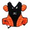 Pechera para Receptor Mizuno DryLite Adulto 16" Negra con Naranja