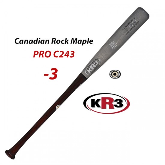 Bate de Beisbol Canadian Rock Maple Pro C243 KR3 34 pulg peso 31oz