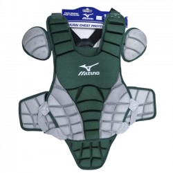 Pechera para Receptor Mizuno Samurai Adulto 14" Verde con Gris