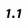 1.1 mm