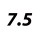 7.5 US 