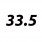 33.5 Pulg